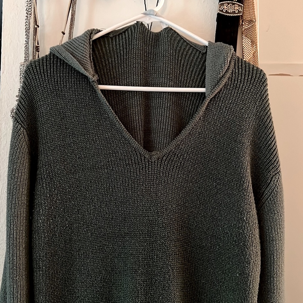 Free People Hooded Sweater Dress Size Small